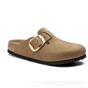 Birkenstock Boston Big Buckle Mud Green